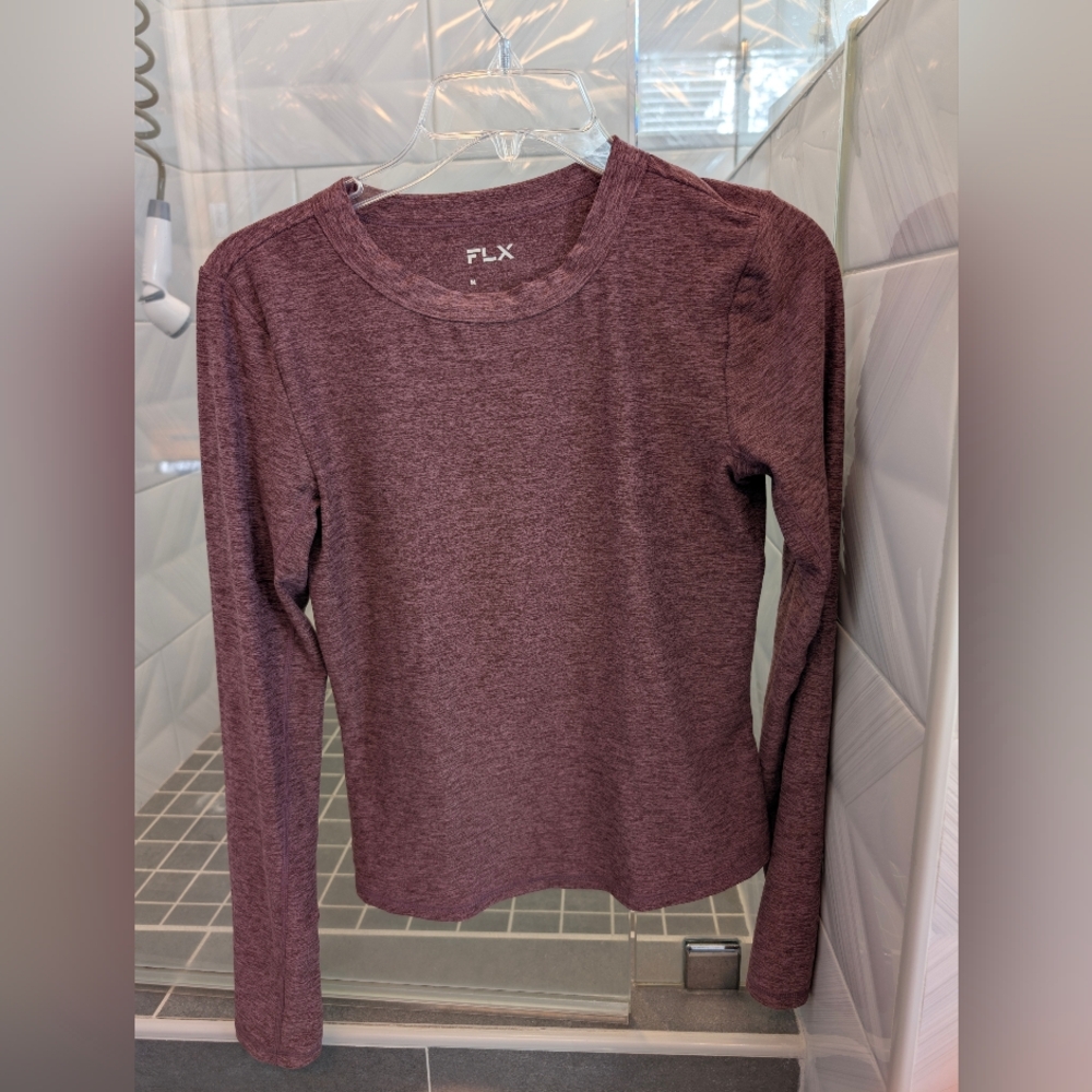 Women's Long Sleeve Top - Purple Medium Travel-Leisure